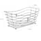 Simplify Wire Towel Basket with Chrome Ball Feet